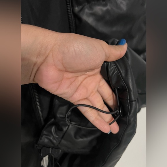 ZARA Oversize LONG HIGH NECK PUFFER BLACK VEST Size S. - Picture 6 of 6